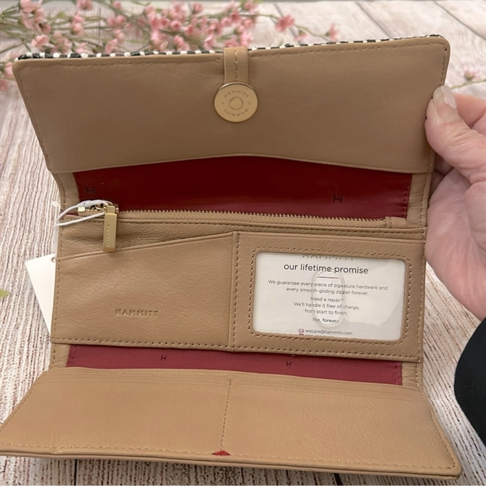 Hammitt Benjamin Wallet Slim California Sunday/Brushed Gold - Picture 4 of 8